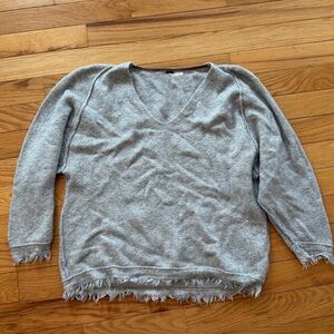 Free People Grey Oversized Sweater Large